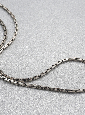 泰银麻花链蛇纹项链项链925纯银饰复古个性男款银项链短款项链