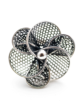 925纯银食指戒指出口订单银如丝