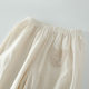 ແອວ elastic Mori ຂອງແມ່ຍິງຝ້າຍ lace pants ຂາກ້ວາງ
