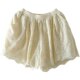 ສັ້ນ Elastic waists ຝ້າຍບໍລິສຸດ summer embroidery double layer opaque