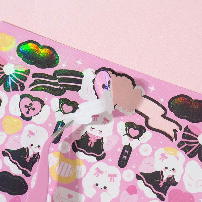 语闲 萌兔2800枚咕卡 动物贴纸估卡装饰小图案小熊兔兔素材贴纸书,淘宝优惠券,粉丝福利购,淘宝优惠卷