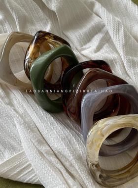 超多色！不氧化！亚克力几何手镯