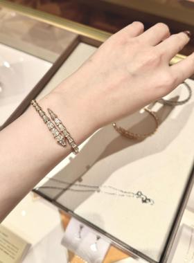 高版本新款头尾钻蛇形手镯