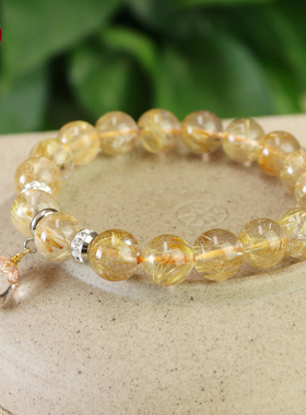 本命年编织金发晶手链新年礼品