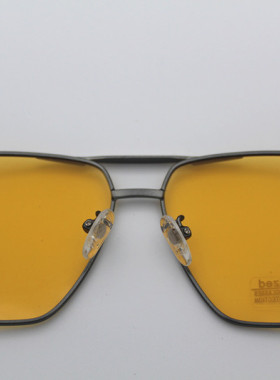 镁铝合金 弹簧脚硅胶防滑墨镜感光变色太阳镜全天候夜视男偏光镜