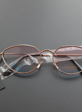 土耳其单跨境女子女款浅色清新沙滩风粉蓝渐变色猫眼太阳镜遮阳镜