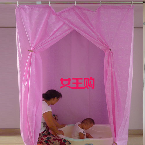 EVA浴罩浴帐洗澡帐子冬季洗澡神器保暖聚气保温浴室帘帐加厚加大 - 图1