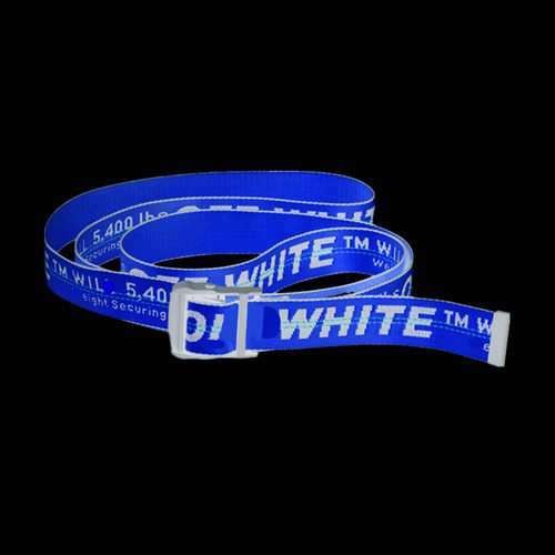 正确版本 OFF OW黄色腰带 Belt羽绒服WHITE工业风格帆布刺绣皮带 - 图0