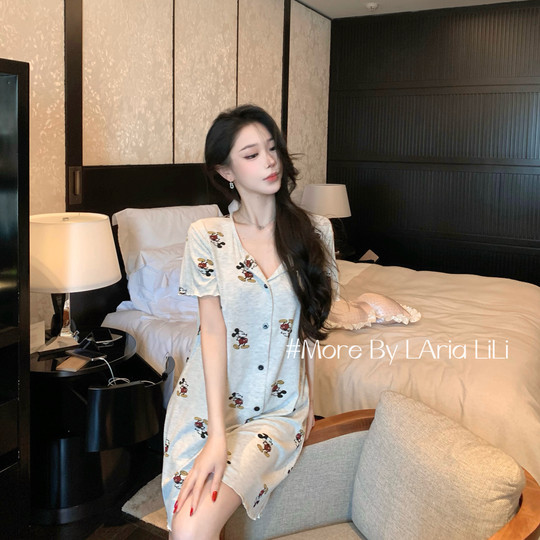 LAria * сексуальная ночная рубашка из модала, новинка лета 2025 года, женская домашняя одежда высокого класса с подушечкой на груди