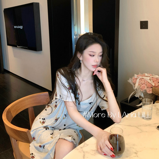 LAria * сексуальная ночная рубашка из модала, новинка лета 2025 года, женская домашняя одежда высокого класса с подушечкой на груди