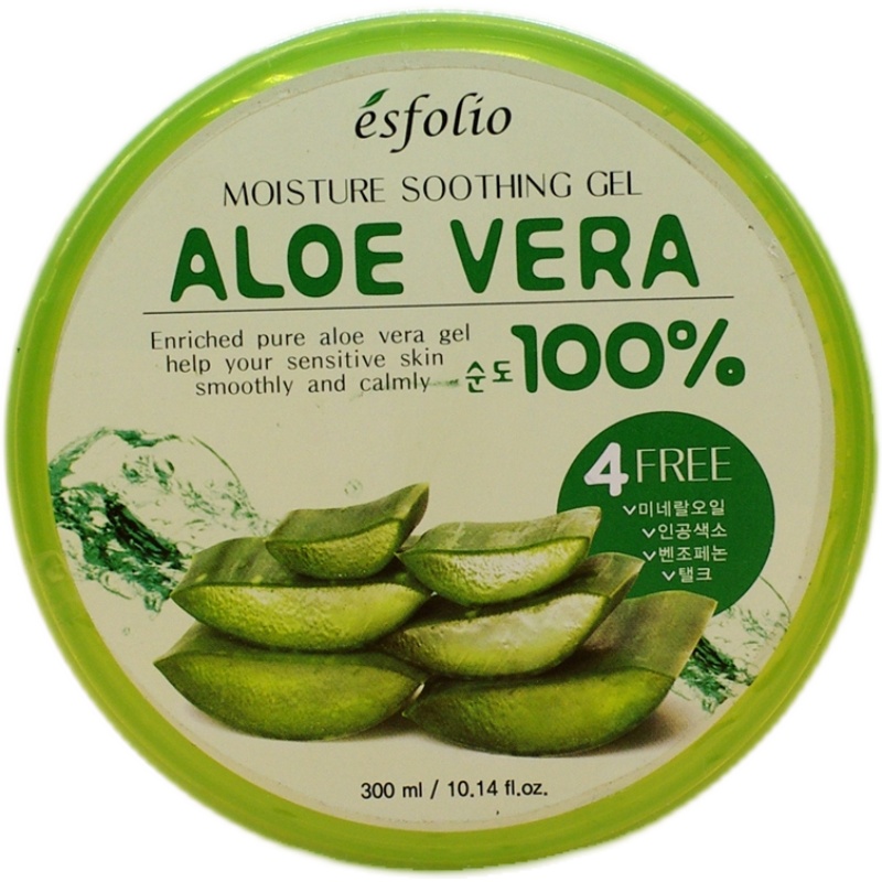 包邮esfolio韩国ALOE VERA 100%芦荟胶抗痘淡印睡眠补水免洗面膜 - 图3