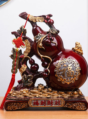 储钱罐中式客厅树脂摆件