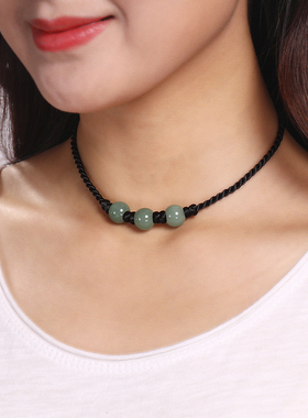 红玛瑙民族风短款百搭饰品锁骨链