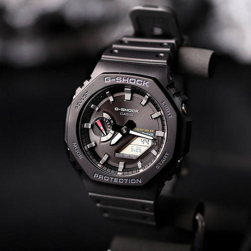 CASIO新品G-SHOCK运动手表金属太阳能蓝牙连接双显GBM GA-B 2100 - 图0