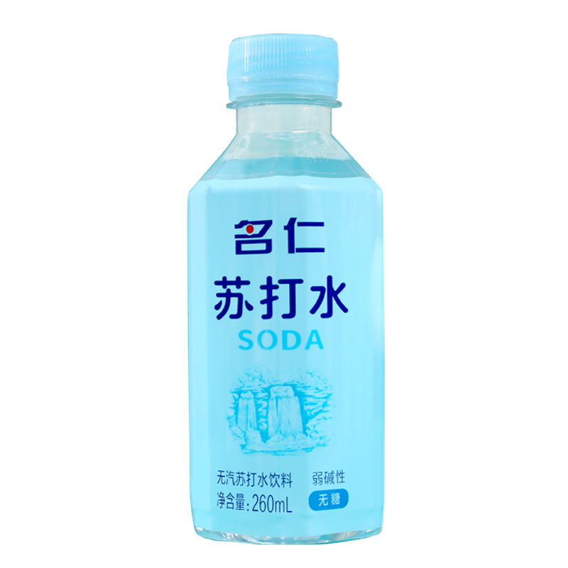 临期清仓375ML*24瓶装整箱名仁苏打水无糖无汽家用办公室开会饮料