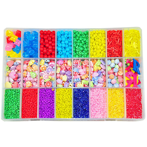 儿童弱视训练珠子串珠远视散光视力矫正小号手工穿珠穿针穿孔玩具 - 图3