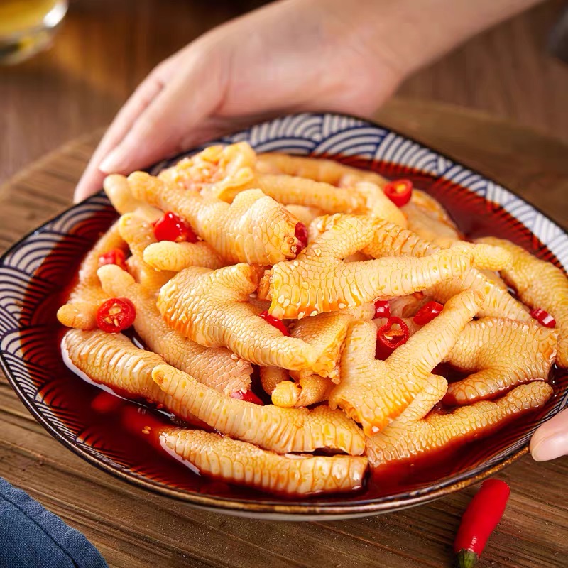 有友泡椒凤爪柠檬味香辣味鸡爪腌制熟食袋装即食小吃鸡脚网红零食-图2