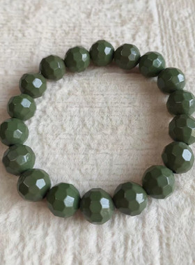 韩国麦饭石大足球珠手链托玛琳11MM彩色负离子手环锗石手链成品链