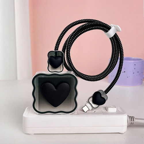 华为66w/88w数据线保护套mate50/40pro适用V40充电器头nova10/p50 - 图3