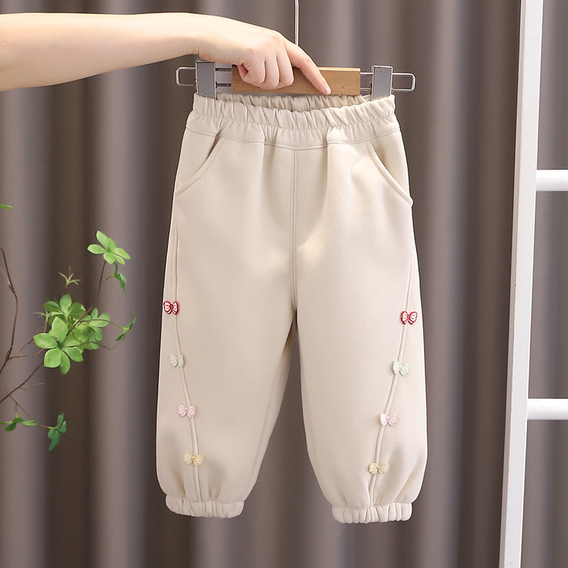 女童加绒裤子冬季儿童外穿一体绒长裤洋气宽松卫裤宝宝保暖裤秋冬,淘宝优惠券,粉丝福利购,淘宝优惠卷