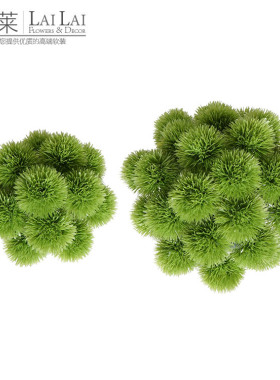 小绿植仿真绿色葱球茶几桌花
