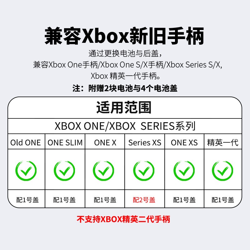 澳加狮 适用于微软xbox手柄电池series xss/xsx2020 one s/x