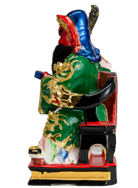 关二爷武财神坐像香樟木