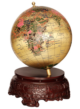 办公室风水招财黄铜礼品落地摆件