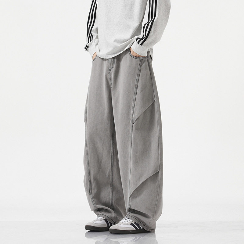 青诚胖哥大码弯刀牛仔裤男秋冬加绒宽松直筒休闲阔腿裤加肥加大潮,淘宝优惠券,粉丝福利购,淘宝优惠卷