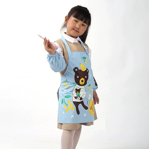 Летний водонепроницаемый фартук без рукавов подходит для мужчин и женщин для девочек для детского сада для еды, подходит для подростков