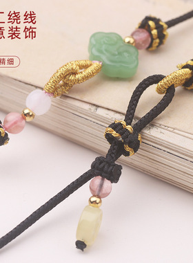 高档吊坠玉佩如意挂脖绳子批发