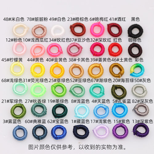 6mm五彩线圈DIY手工编织璎珞圈缠绕线做手链挂绳隔环隔珠饰品配件 - 图0