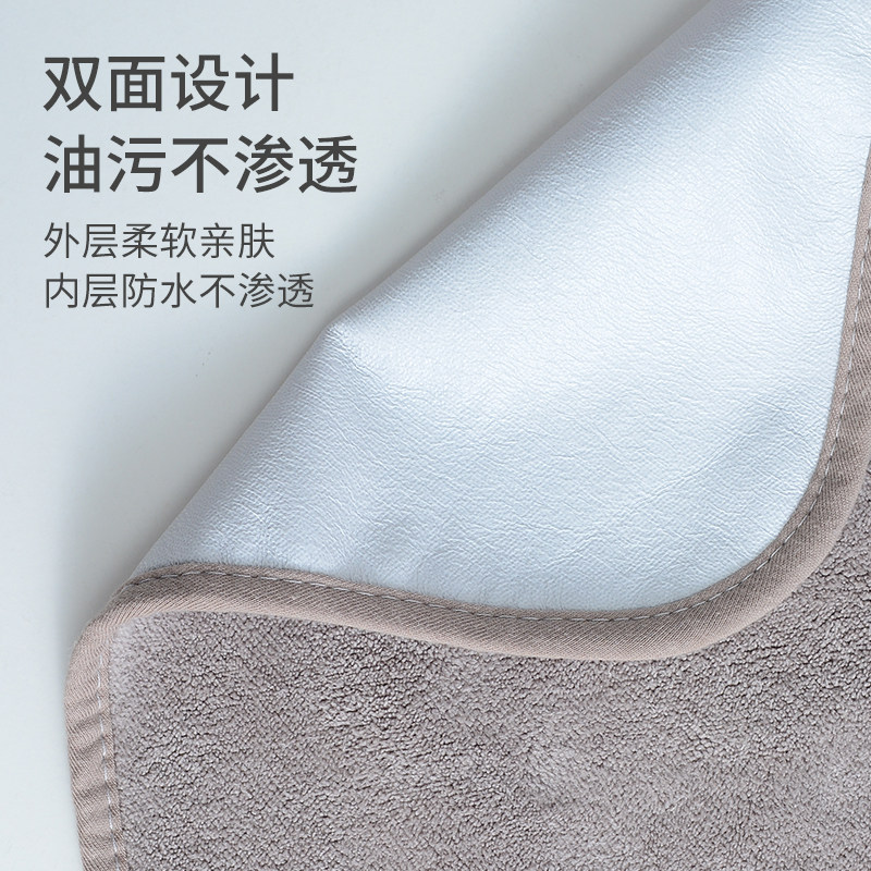 洁丽雅儿童洗漱巾婴儿毛巾口水巾防水双扣围嘴宝宝洗脸刷牙大围兜,淘宝优惠券,粉丝福利购,淘宝优惠卷