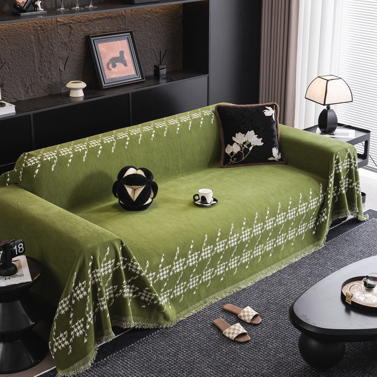 洁丽雅雪尼尔沙发巾四季通用一片式万能沙发垫子毯子套罩盖布巾新,淘宝优惠券,粉丝福利购,淘宝优惠卷