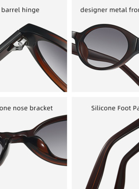 （精品丙酸插芯插针跨境货源欧美）2026墨镜男女士太阳镜眼镜厂家