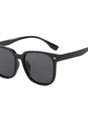 （实体店货源）2025韩版新款gm墨镜复古黑色高级感ins猫眼偏光镜