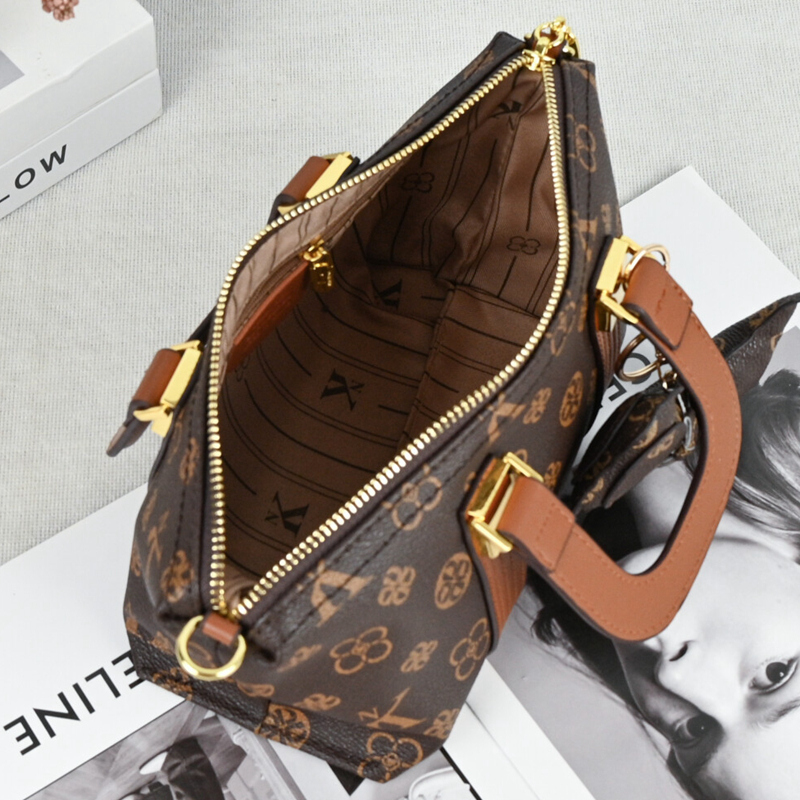 NK包包女式2025新款高级感真皮时尚复古饺子包手提小包单肩斜挎包 - 图1