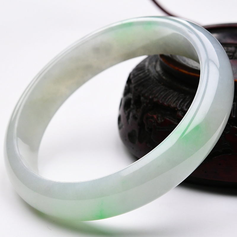 豪8印象s8-1917玉镯冰种翡翠手镯 豪8印象手饰