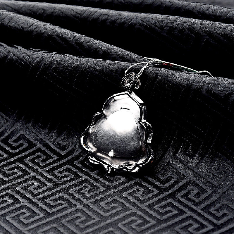 豪8印象f796天然翡翠镶嵌笑佛吊坠 豪8印象颈饰