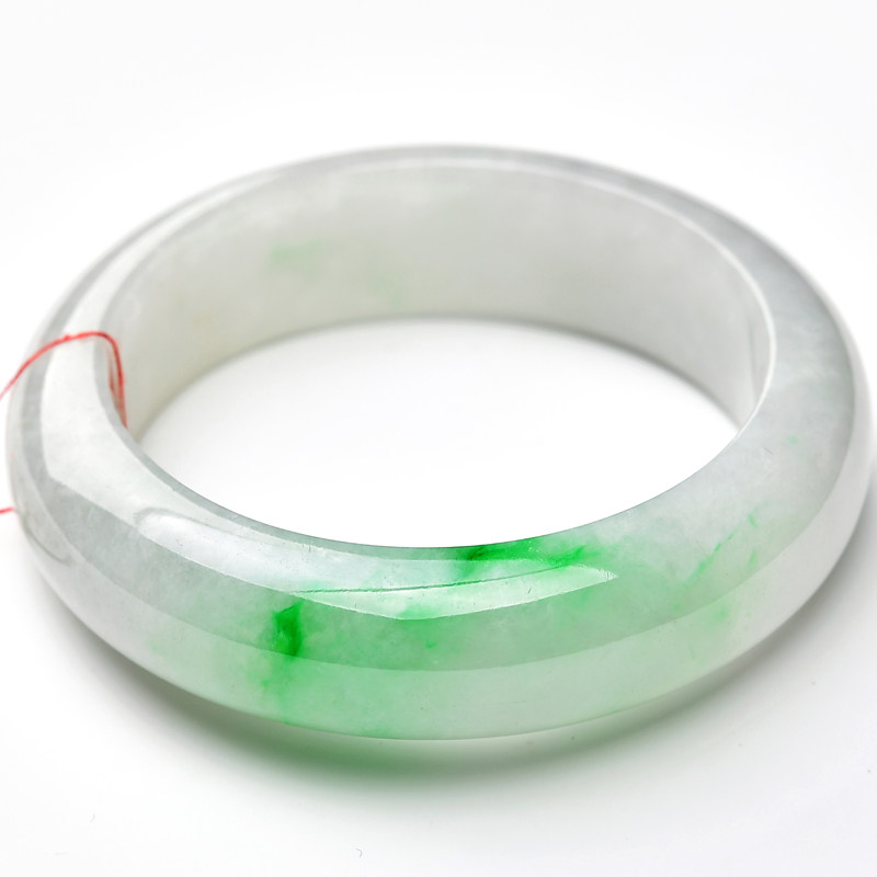 豪8印象m160玉镯子阳绿翡翠手镯 豪8印象手饰