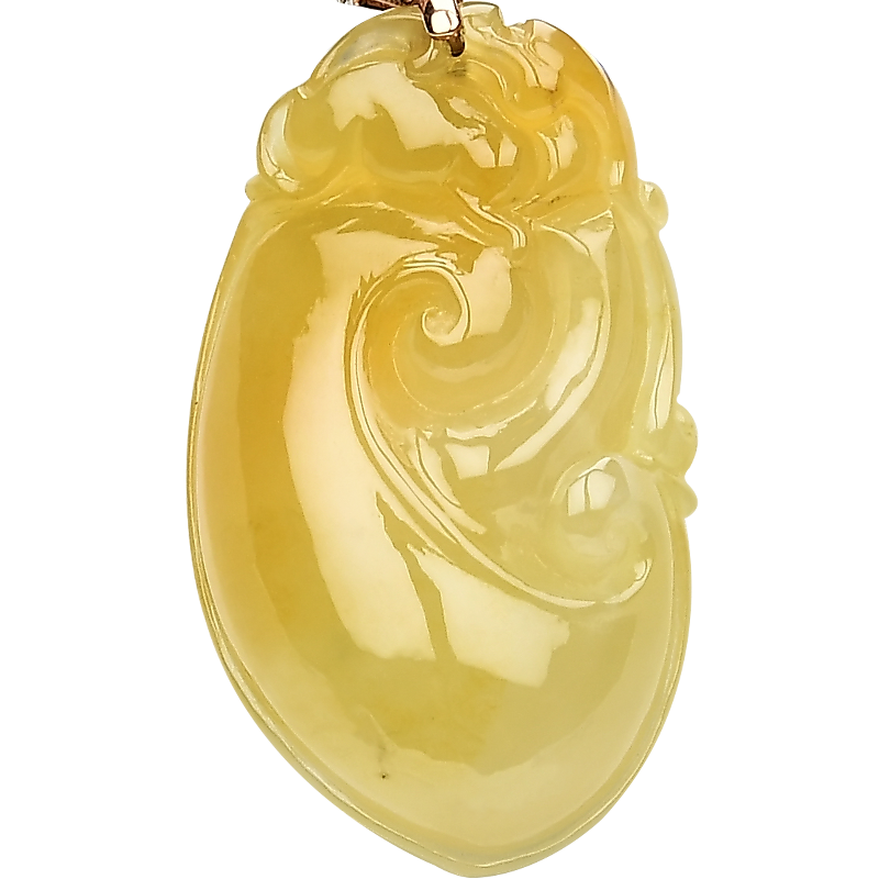 豪8印象f763天然翡翠如意冰种吊坠 豪8印象颈饰