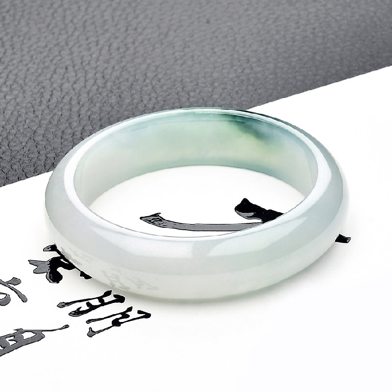 豪8印象f647女款冰种翡翠手镯 豪8印象手饰