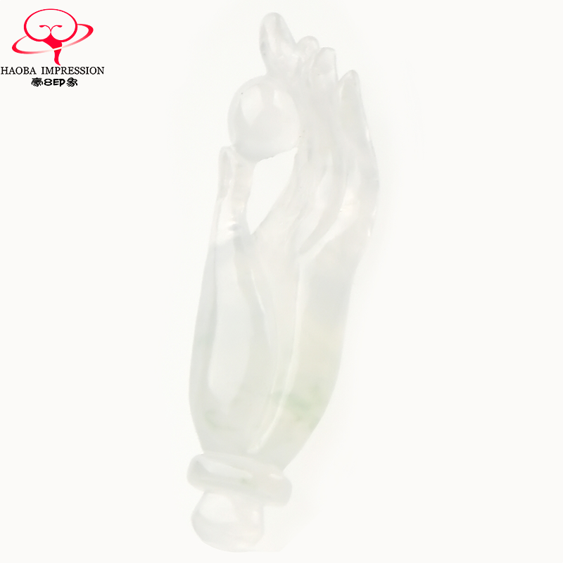 豪8印象x602天然翡翠佛手冰种玉坠 豪8印象颈饰