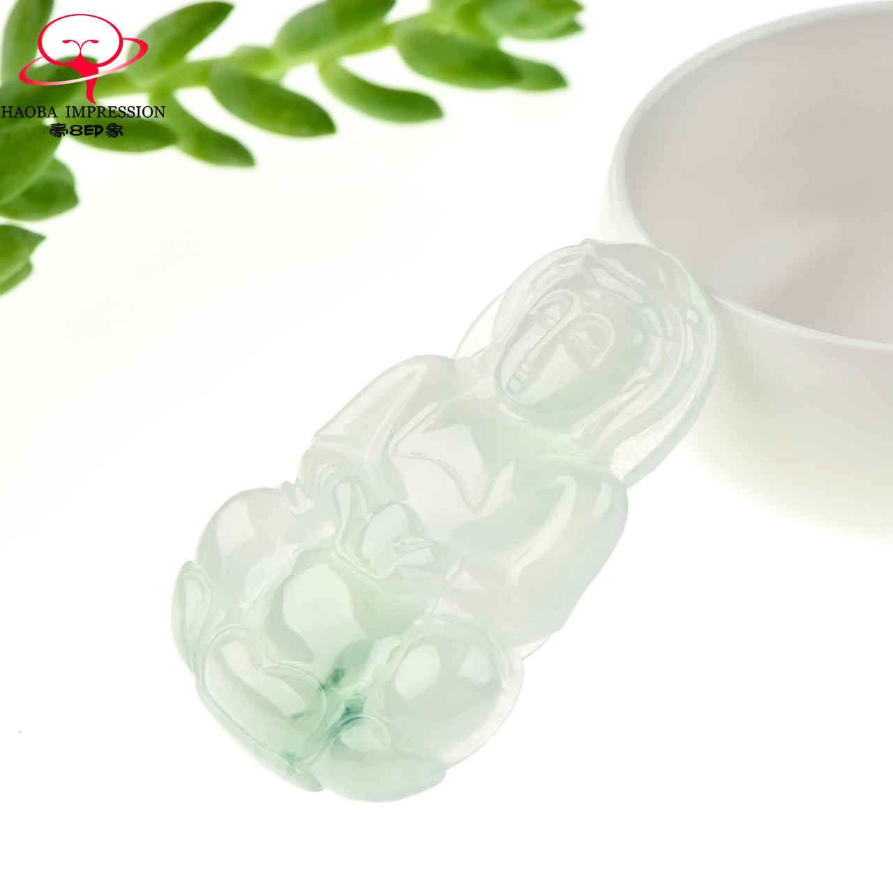 豪8印象x954天然翡翠观音冰种吊坠 豪8印象颈饰