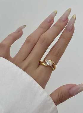 新款宽版马眼钻小众设计