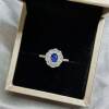 Natural Royal Blue Sapphire 925 Silver Ring