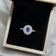 Natural Royal Blue Sapphire 925 Silver Ring
