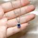 Natural royal blue sapphire pendant