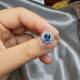Natural Royal Blue Sapphire 925 Silver Ring