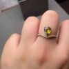 Natural sapphire ring 18k gold finely inlaid 6.5 x 9.5 natural sapphire jewelry